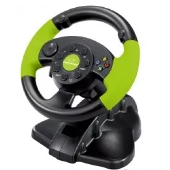 Wired Gaming Controller ESPERANZA EG104 for PlayStation 3 and Xbox 360, Black/Green
