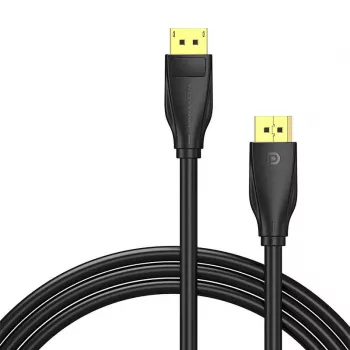 DisplayPort 1.4 cable Vention HCCBI, 3 m, 8K@60Hz / 4K@120Hz, 80 Gbit/s, gold-plated contacts, black
