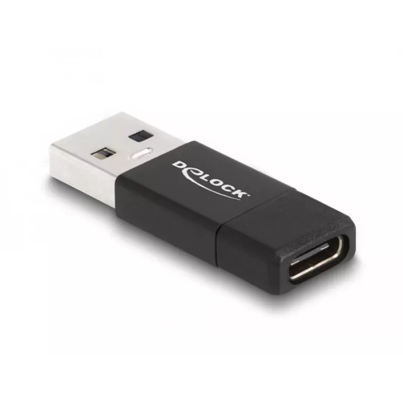 DeLOCK 60001 Cable Gender Changer USB A USB C Black