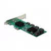 DeLOCK 8 port SATA PCI Express x1 Card Low Profile Form Factor