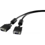 VGA cable Renkforce 1404167, 5 m length, black, male-to-male SVGA connector
