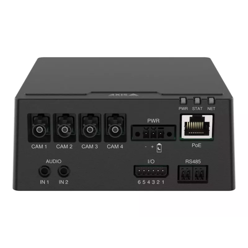Base unit AXIS F9114-R Mk II — indoor wired Ethernet, 10/100/1000 Mbps, 10–48 V, 12.7 W typ