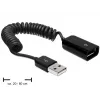 USB Cable DeLOCK 83163 0.6m USB 2.0 A to A Black