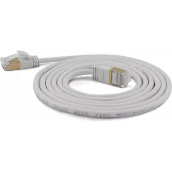 Wantec Extra-thin Cat.7 Raw Cable SSTP Patch Cable - 1,5 m -Cat.7 Raw Cable - S/FTP (S-STP) - RJ-45 - RJ-45 - Grey (7188)