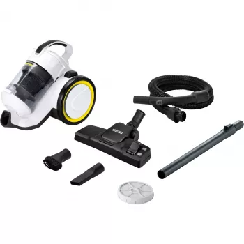 Cylinder vacuum Karcher VC 3 — dry home vacuum, 700 W, 0.9 L bagless, HEPA 13, telescopic tube, 1.5 m hose