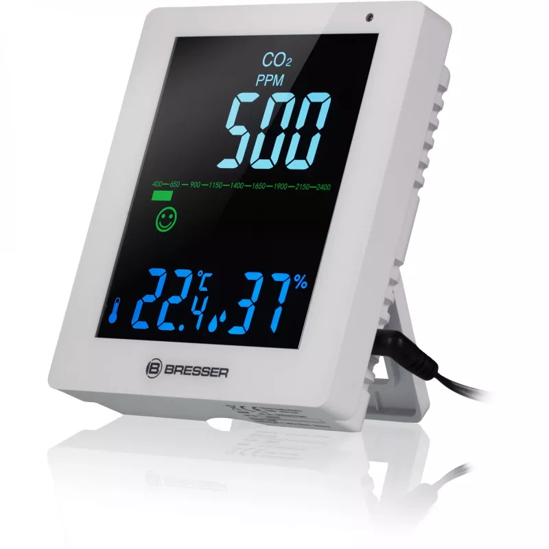 Air Quality Meter Bresser Optics 7004020GYE000 CO2 Temperature 0-50°C