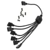 RGB splitter cable EK Water Blocks EK-D-RGB 6-Fach D-RGB Splitterkabel