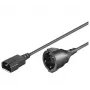 Microconnect PE130100 power cable Black 1 m C14 coupler
