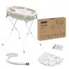 Baby bathtub neno LUCY STAND foldable with frame, rectangular, 1 shelf, max load 30 kg, white