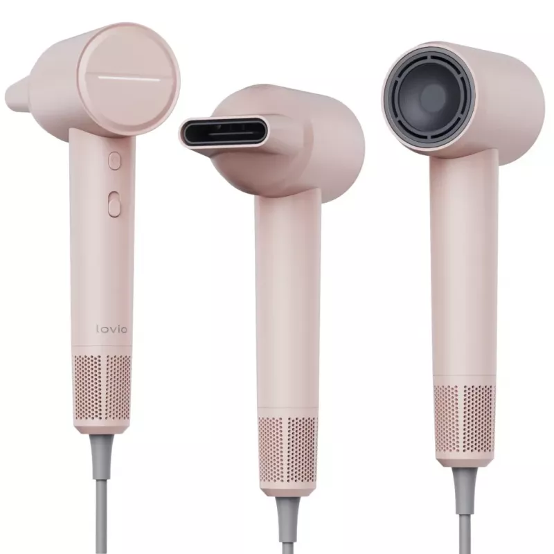 Hair dryer Lovio LVHD001PK with ionization and AirFlow technology