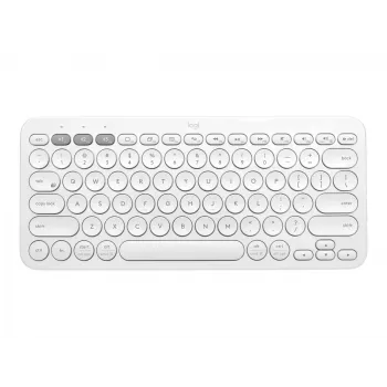 Logitech Multi-Device K380 - Keyboard - Wireless - Bluetooth 3.0 - German - Off-White