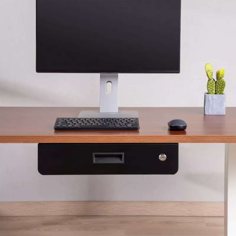 Desk drawer MACLEAN MC-461 ergonomic compact design, easy installation, under-desk accessory