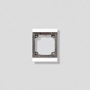 Siedle MR 611-1/1-0 W - Frame - White - Siedle - zinc - 99,5 mm - 27 mm (200015589-00)