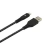 USB to Lightning data cable Tellur TLL155481 2.4A 1 m nylon black