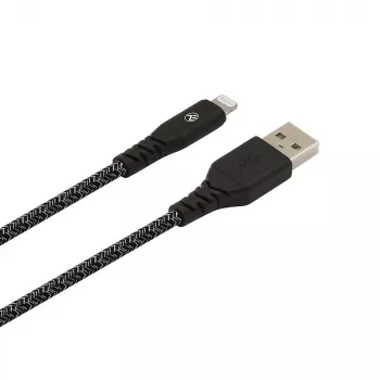 USB to Lightning data cable Tellur TLL155481 2.4A 1 m nylon black