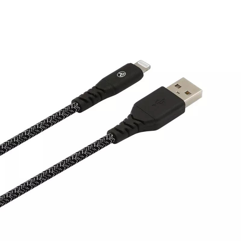 USB to Lightning data cable Tellur TLL155481 2.4A 1 m nylon black