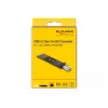 DeLOCK Combo Converter for M.2 NVMe PCIe or SATA SSD USB 3.2 Gen 2 Black