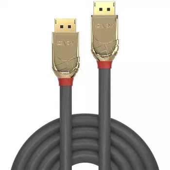 Lindy 10m DisplayPort 1.2 Cable, Gold Line