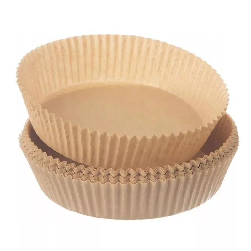 Paper fryer liners round 16 cm, pack of 50 – compatible disposable oil-absorbent fryer paper