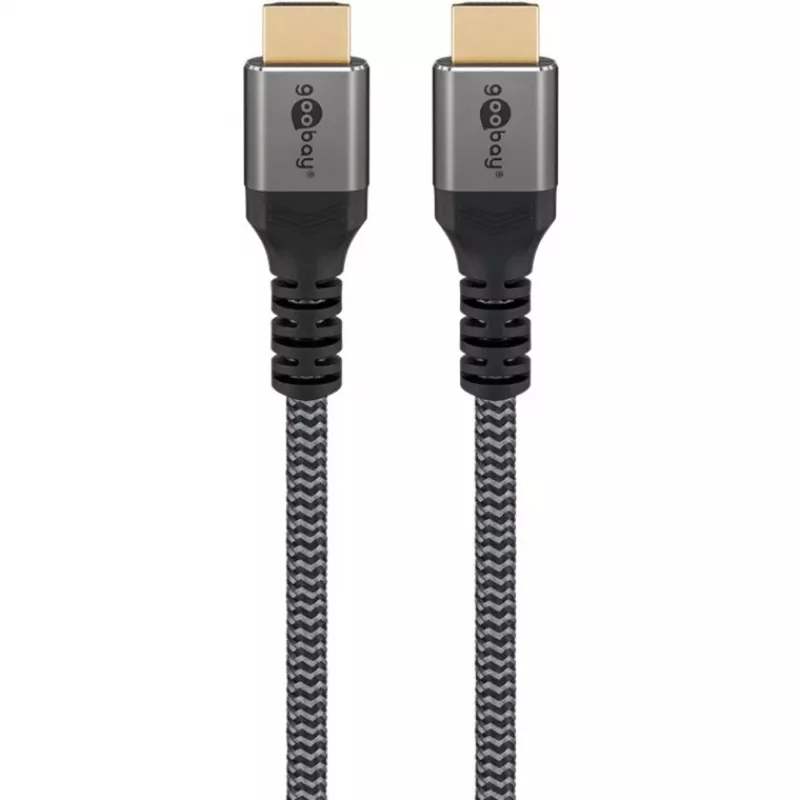 Plus High-Speed-HDMI-Kabel mit Ethernet, 4K @ 60Hz grau, 0,5 Meter