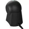 Wired desktop barcode scanner QOLTEC 50857 — 1D/2D, USB, ABS housing, black, 1.75 m cable