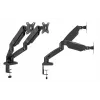Monitor Arm up up Economical Interactive Counterbalance Dual Monitor Arm Matte Black VESA 75x75/100x100