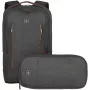 WENGER City Upgrade 40.64cm 16Zoll Laptop Backpack w/ Cross Body Day Bag Grey