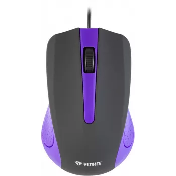 USB wired mouse, 3 buttons, rubberized surface