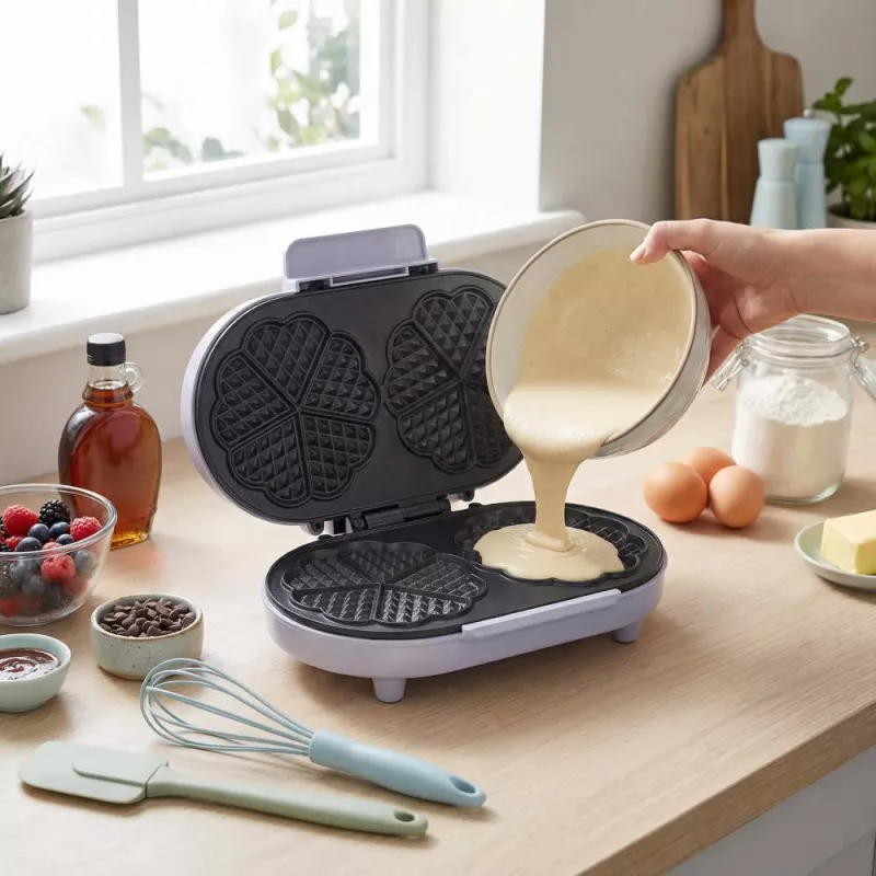 Giles & Posner EK6700GSPPVDE Double Heart Waffle Maker