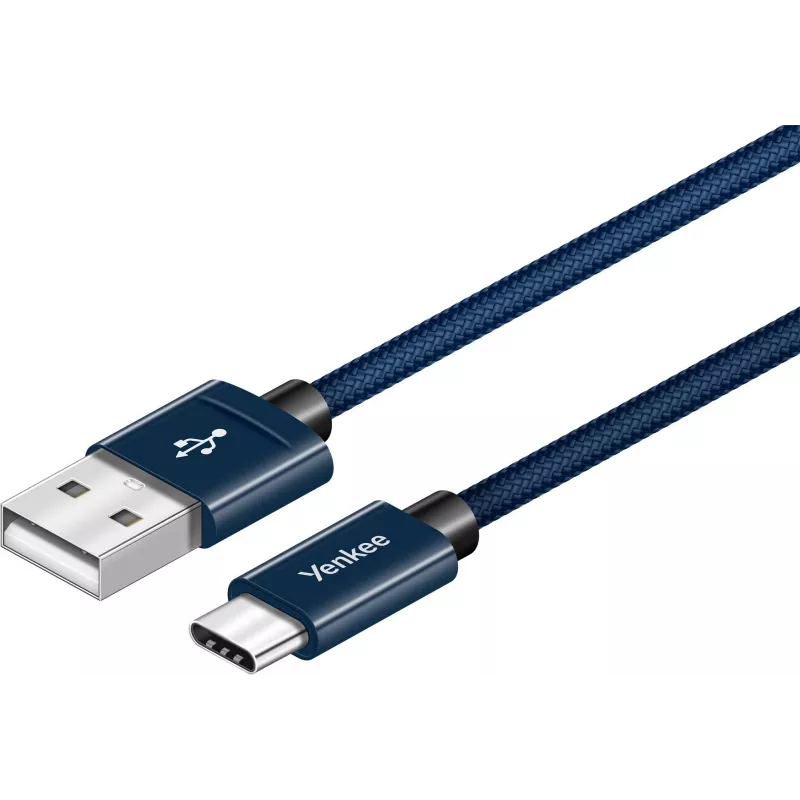 Cable YENKEE YCU 301 BE USB a 2.0/USB C 1m Fialov