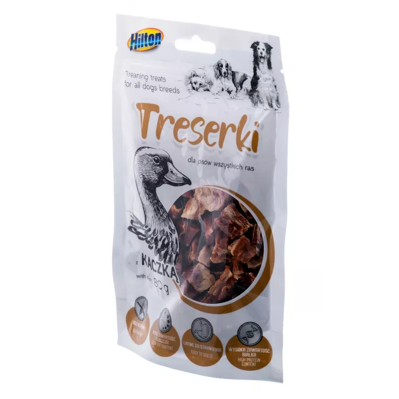 Dog training treats Hilton Treaning Treats Duck 80 g — duck-flavored soft training snacks