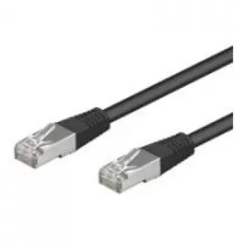 Wentronic Goobay CAT 5e Patch Cable, F/UTP, Black, 5 m - CCA Copper Mix (68662)