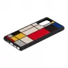 Protective wood smartphone case Man and Wood Galaxy Note 20 Mondrian Wood Black