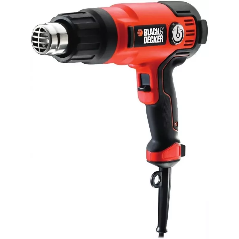 Hot air gun Black & Decker KX2200K-QS — 2000 W, 720 L/min, up to 645°C, pistol handle, 900 g