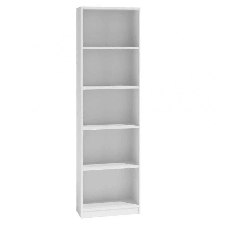 Office bookcase Topeshop R40 BIEL 5 shelves White