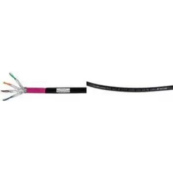 Logilink Professional - Bulk Cable - 25 m - S/FTP -Cat.7 Raw Cable - Halogen-Free, outdoors, Gigabit Ethernet Support, direct burial - Black (CPV0080)