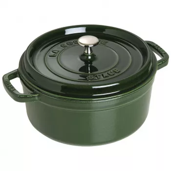 Cast iron casserole Staub 40509-356-0 3.8 L green, round