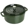 Cast iron casserole Staub 40509-356-0 3.8 L green, round
