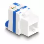 DeLOCK 88130 Keystone Module Flat RJ-45 Blue White 22.5mm