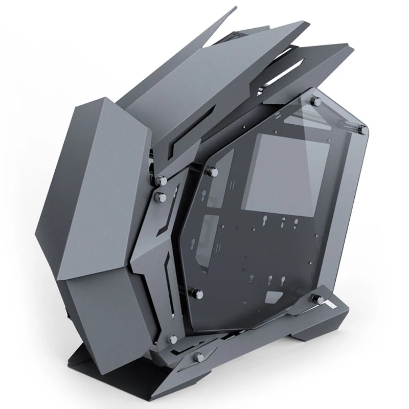 Jonsbo MOD3 Mini Micro-ATX Tower Showcase Tempered Glass - Grey - Tower