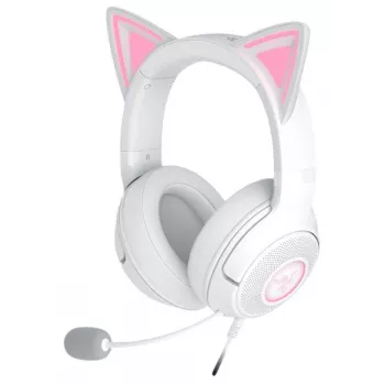 Headset Razer Kraken Kitty V2 Wired USB Type-A White — Circumaural, Head-band, 20–20000 Hz, 2 m cable