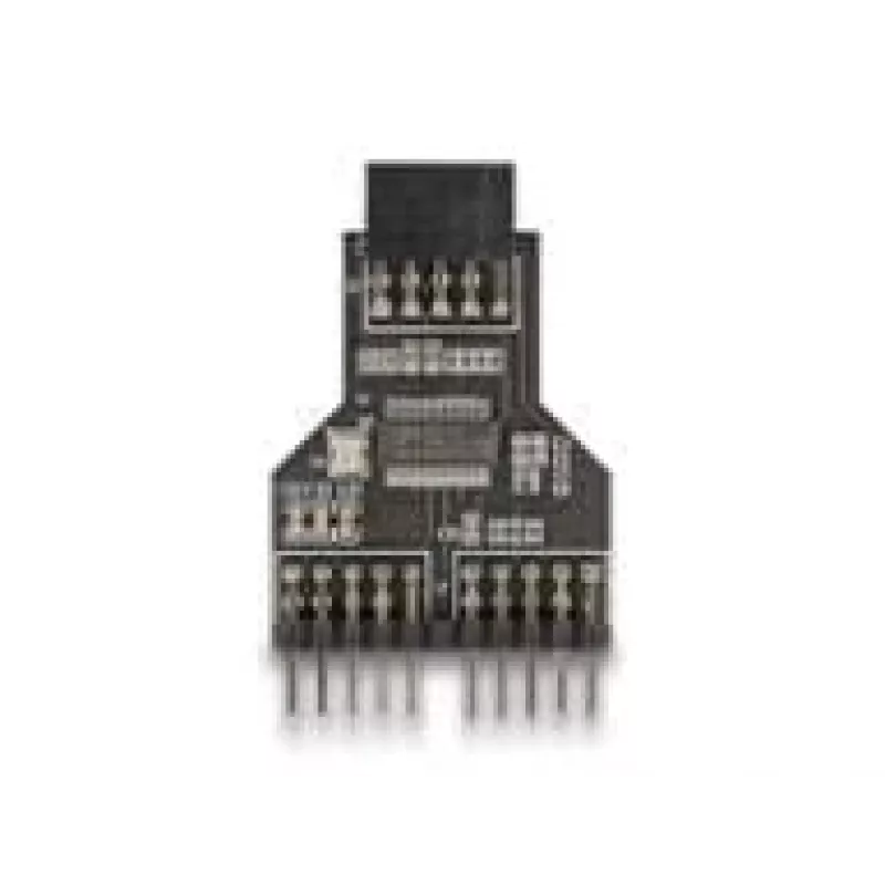 DeLOCK 60045 cable gender changer 9 pin USB 2.0 2 x 9 pin header Black