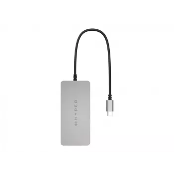 HYPER HDMB2 interface hub USB 3.2 Gen 1 (3.1 Gen 1) Type-C 5000 Mbit/s Stainless steel