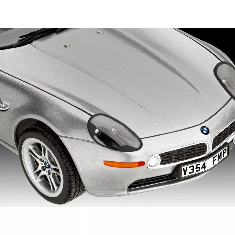 Scale model car REVELL BMW Z8 1:24 die-cast kit, assembled model for display