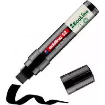 Marker Edding 52 EcoLine Black tip 4.0–15.0 mm, black ink, refillable barrel