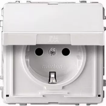 MERTEN SCHUKO-Socket Outlet 16A MEG2310-7244 White AC 250V m. Hinged Cover MEG2310-724 MEG2310-7244 (MEG2310-7244)