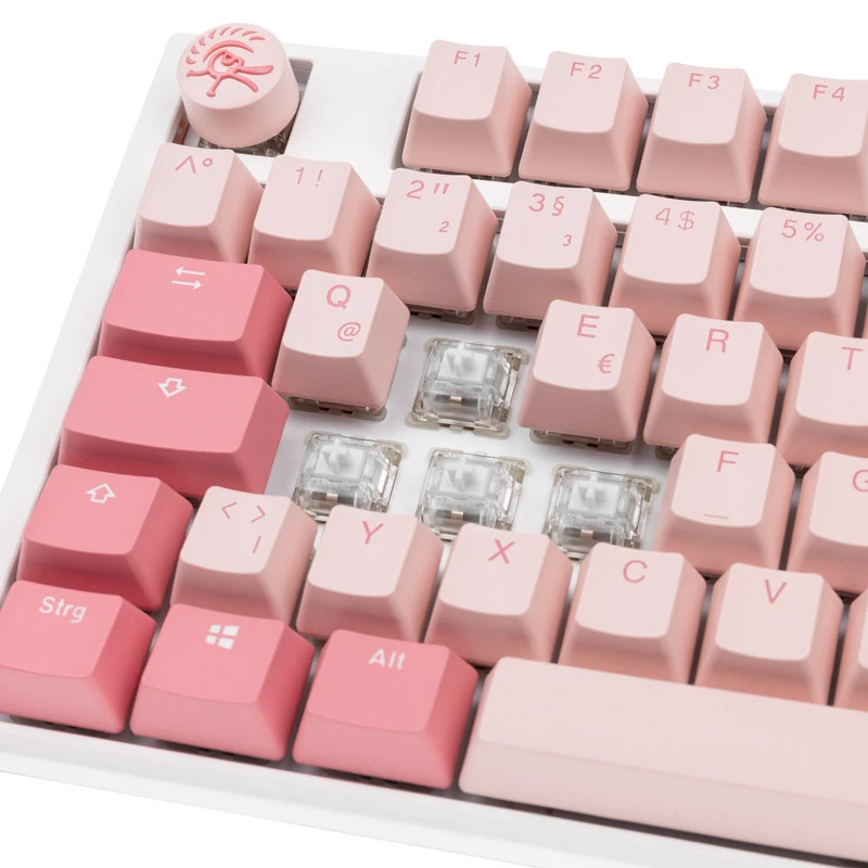 Ducky One 3 TKL Gossamer Pink keyboard Gaming USB German Pink, White