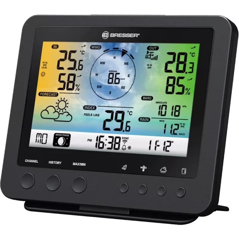 Bresser Optics 7002580 digital weather station Black AC Wi-Fi