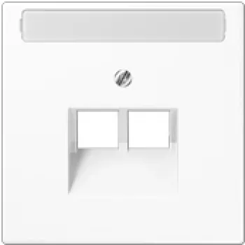 Switching insert plate Jung LS 969-2 NAUA WW White thermoplastic conventional design