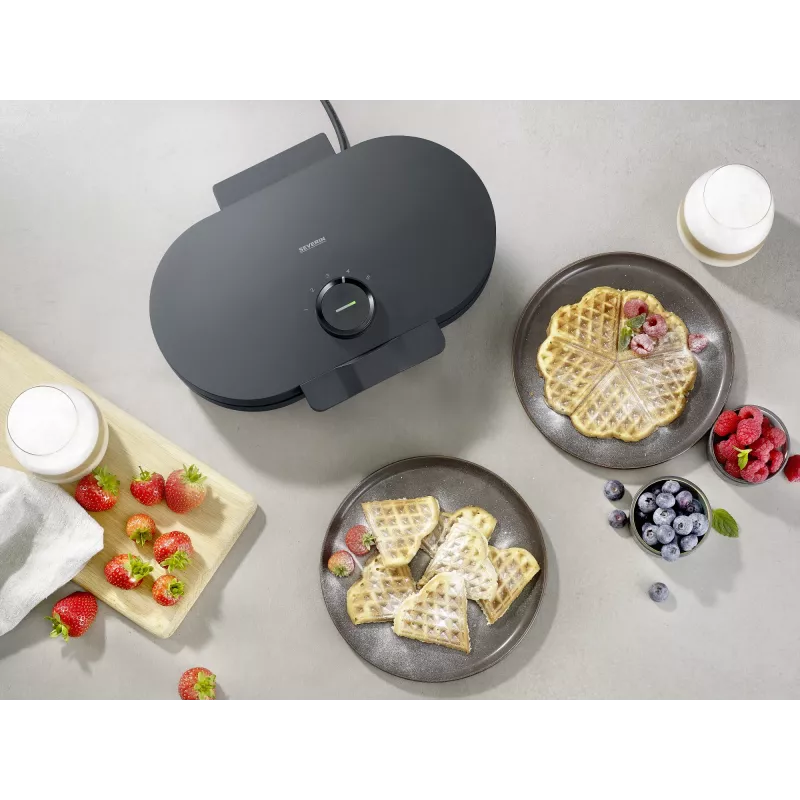 Waffle Maker Severin WA 2118 2 Waffles 1200 W Black